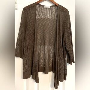 Dress Barn light sweater, brown, size XL